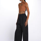 JOSIE top incrociato con spalla nuda JOSIE CARAMEL amazuìn 