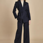 giacca in  fresco lana  con cintura TESO 2525046031600 001 weekend maxmara 