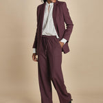 CLIFF pantalone con coulisse tela lana 5EVA01-V04013 BORDEAUX vanessa bruno 