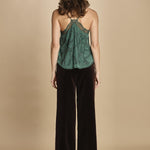 top con spalline sottili e strass. WWCR01310 EMERALD zadig & voltaire 