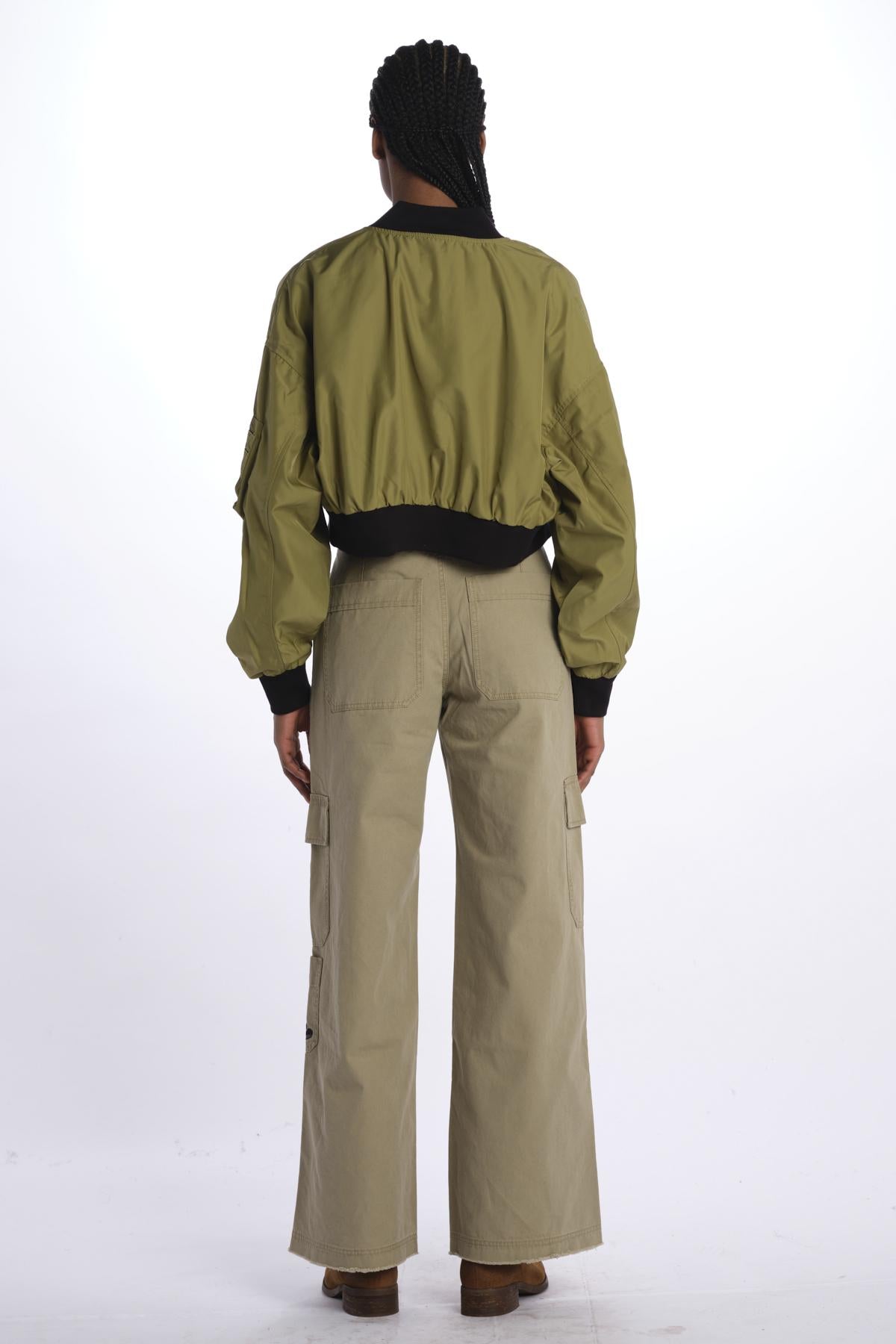 Bomber corto donna MA202 LIGHT KHAKI bombers original 