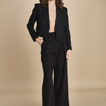 pantalone smoking PEONY ROSE IO1100X5121 BK999 ivy oak 