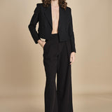 pantalone smoking PEONY ROSE IO1100X5121 BK999 ivy oak 