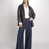 blazer monopetto dal volume oversize PILA 2615441041600 001 MARRONE weekend maxmara 