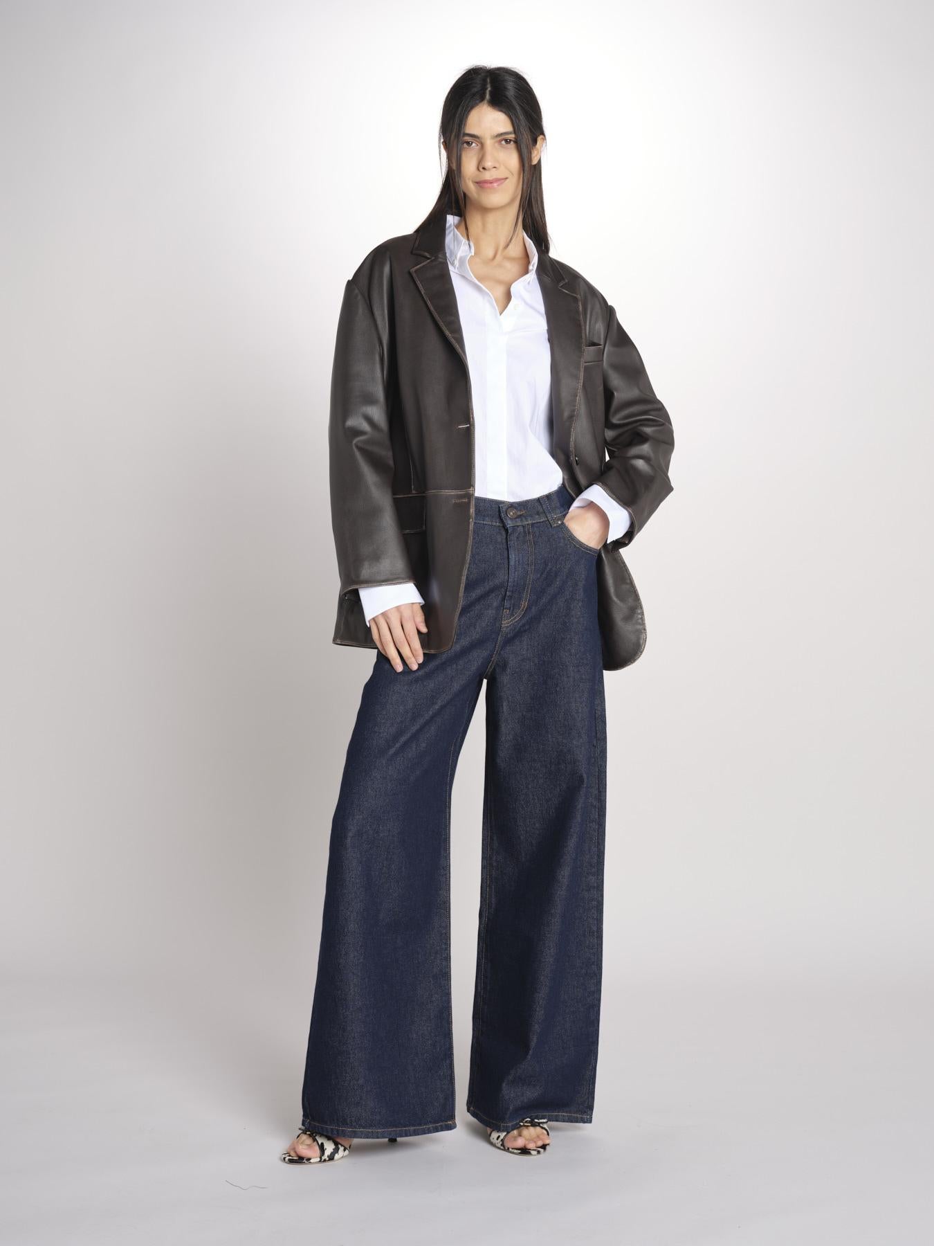 blazer monopetto dal volume oversize PILA 2615441041600 001 MARRONE weekend maxmara 