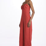 Tuta RED PETALS  lino con fiori 332196 RED farm rio 