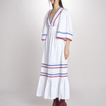 Abito con passamaneria RITA LONG DRESS RITA1BLO WHITE2 antik batik 