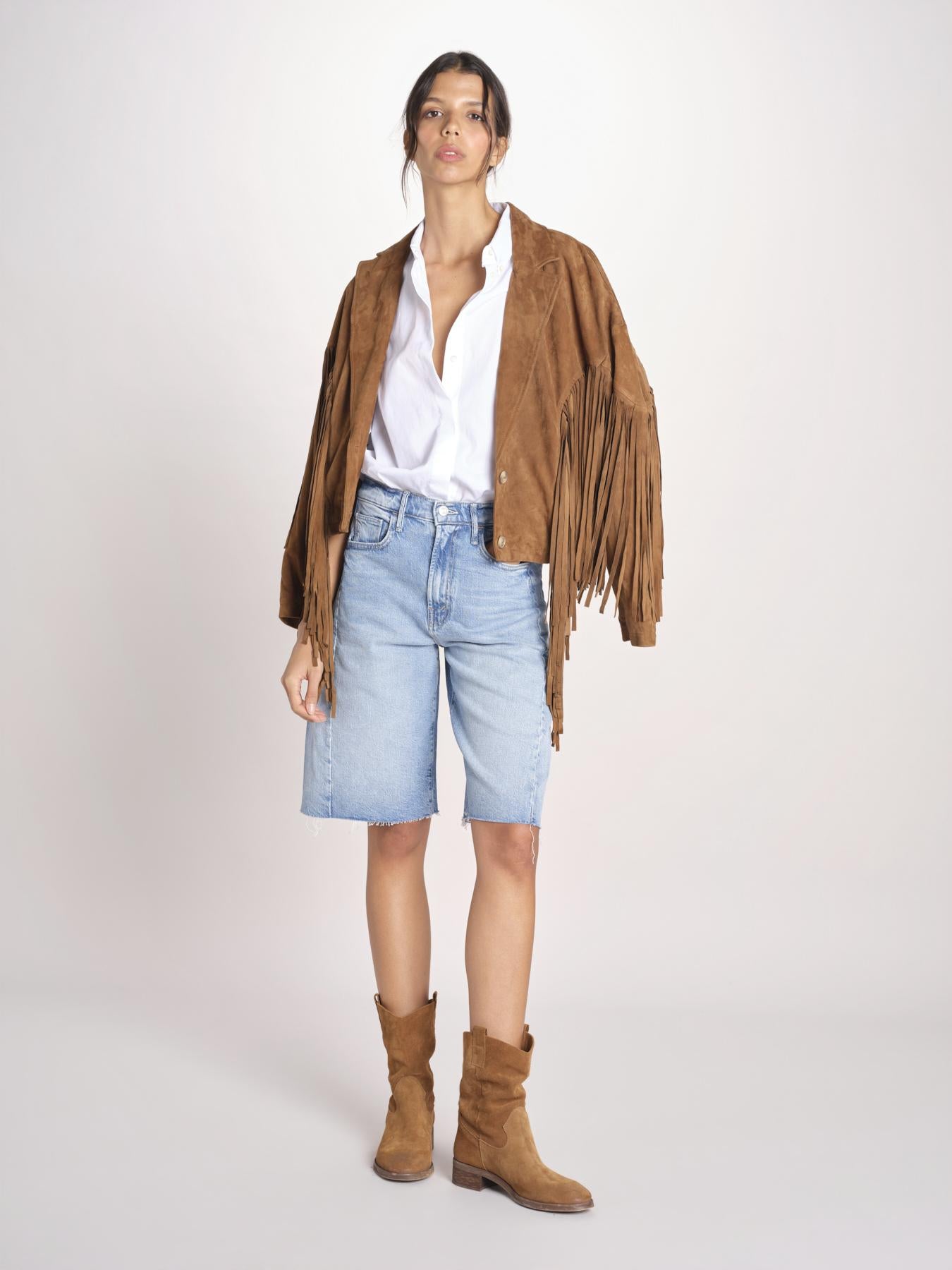 bermuda in denim 4128-1296 OWE SOW SURREAL mother 