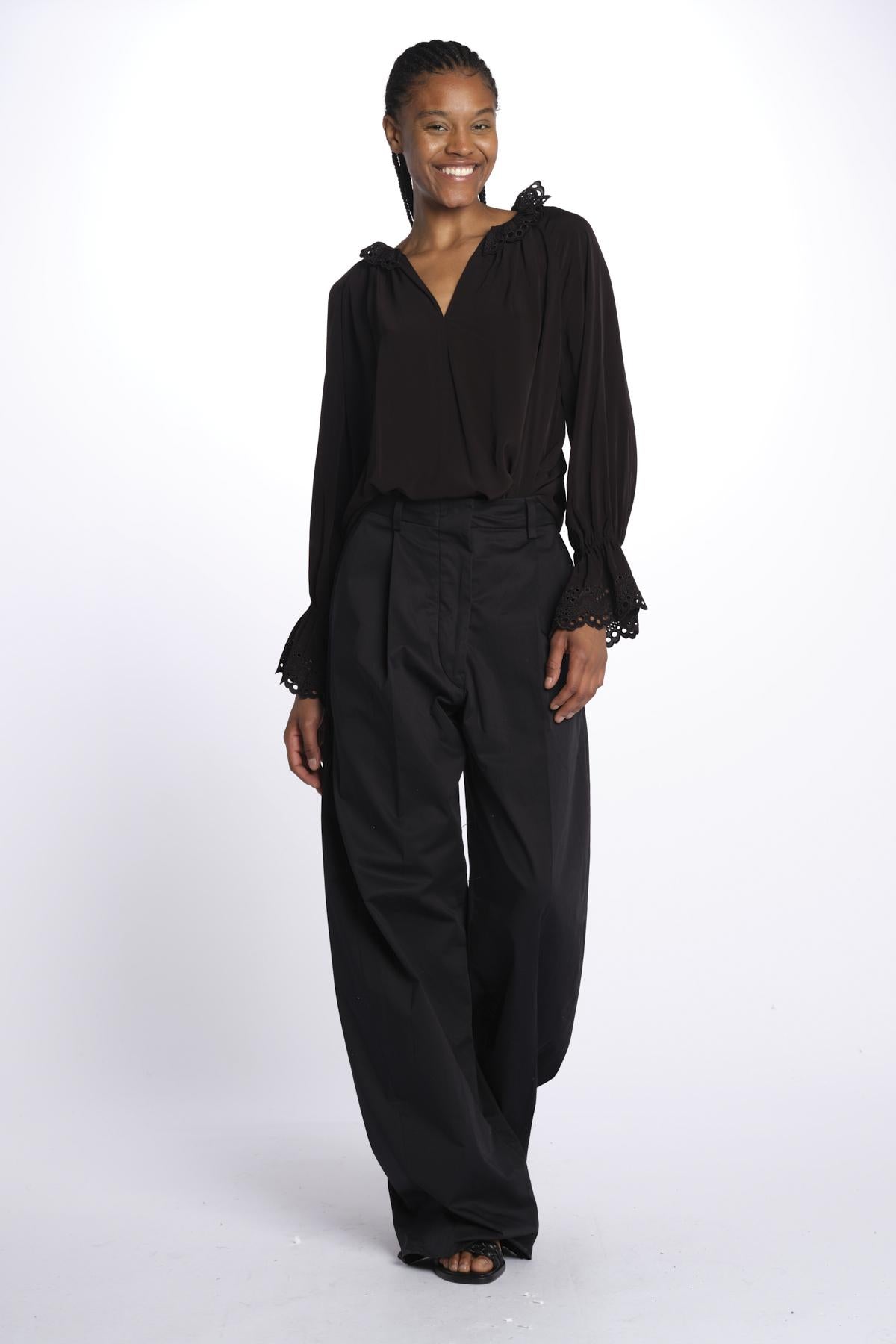 Blousa m/l ricami belli DELIO NOIR999 vanessa bruno 
