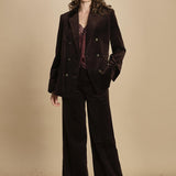 blazer doppiopetto. WWBL01943 DARK CHOCOLATE 213 zadig & voltaire 