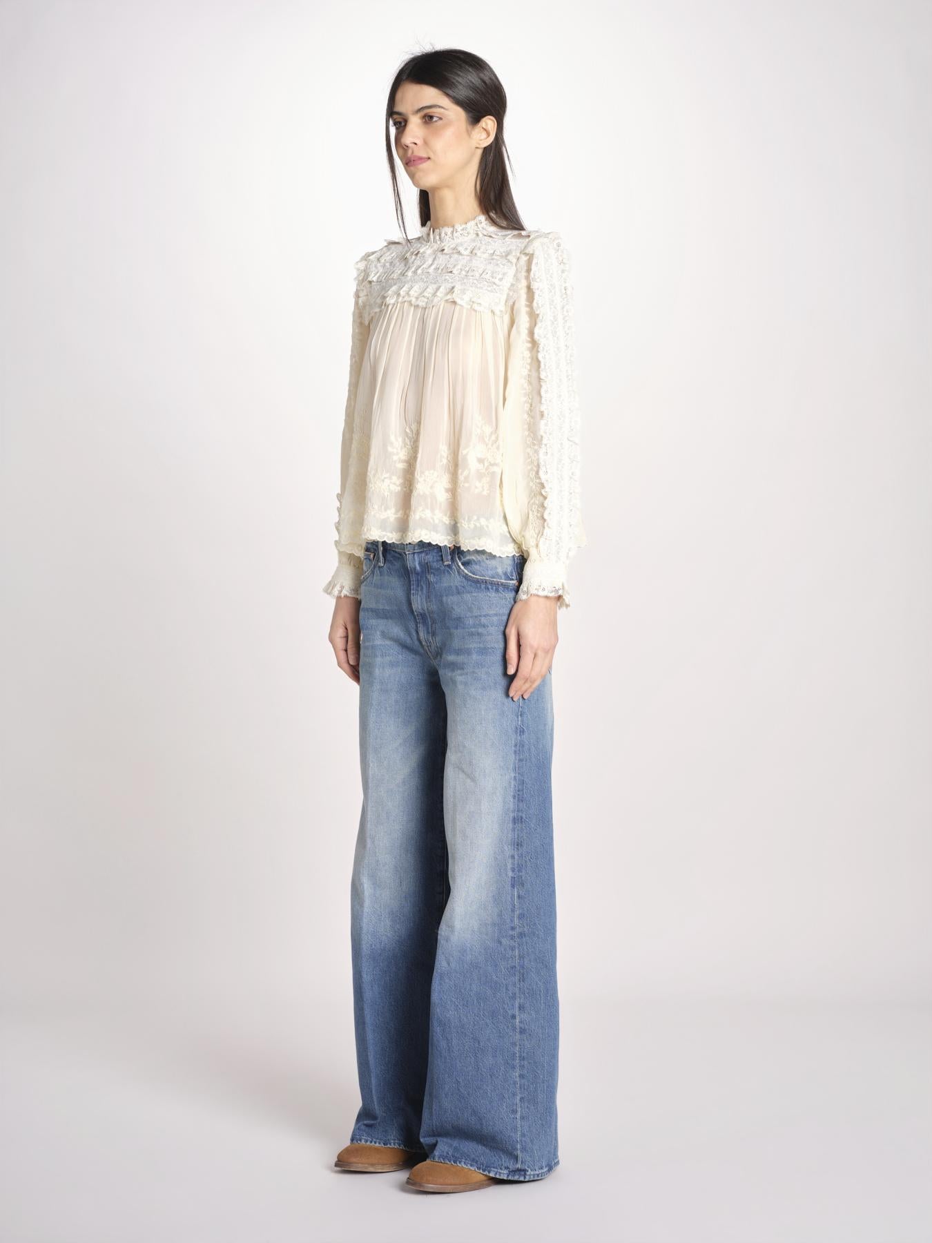 camicia in pizzo 084 CREAM sea ny 