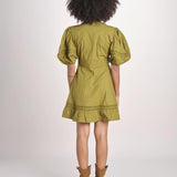 miniabito intrecciato OLGA KOMBU GREEN scarlett poppies 