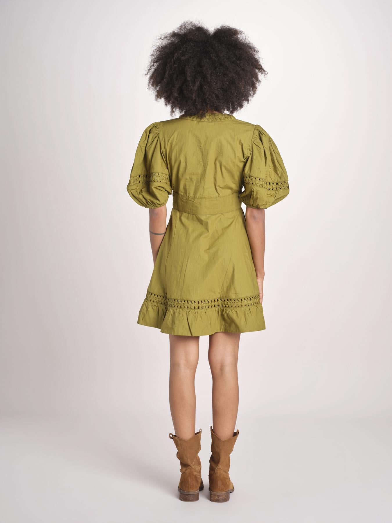 miniabito intrecciato OLGA KOMBU GREEN scarlett poppies 