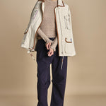 maglia girocollo jaquard RUBY 118 CHAMPAGNE sea ny 