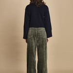 pantalone in velluto PARTHE52 SAGE bellerose 