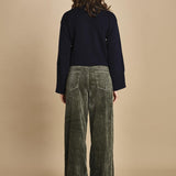 pantalone in velluto PARTHE52 SAGE bellerose 