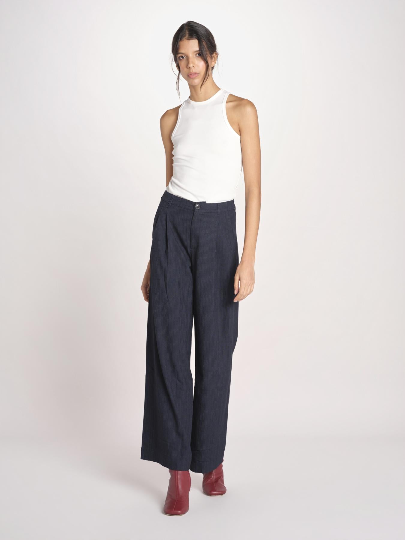 pantalone gessato VOLKERT61 S1123_PS26 STA STRIPE A bellerose 