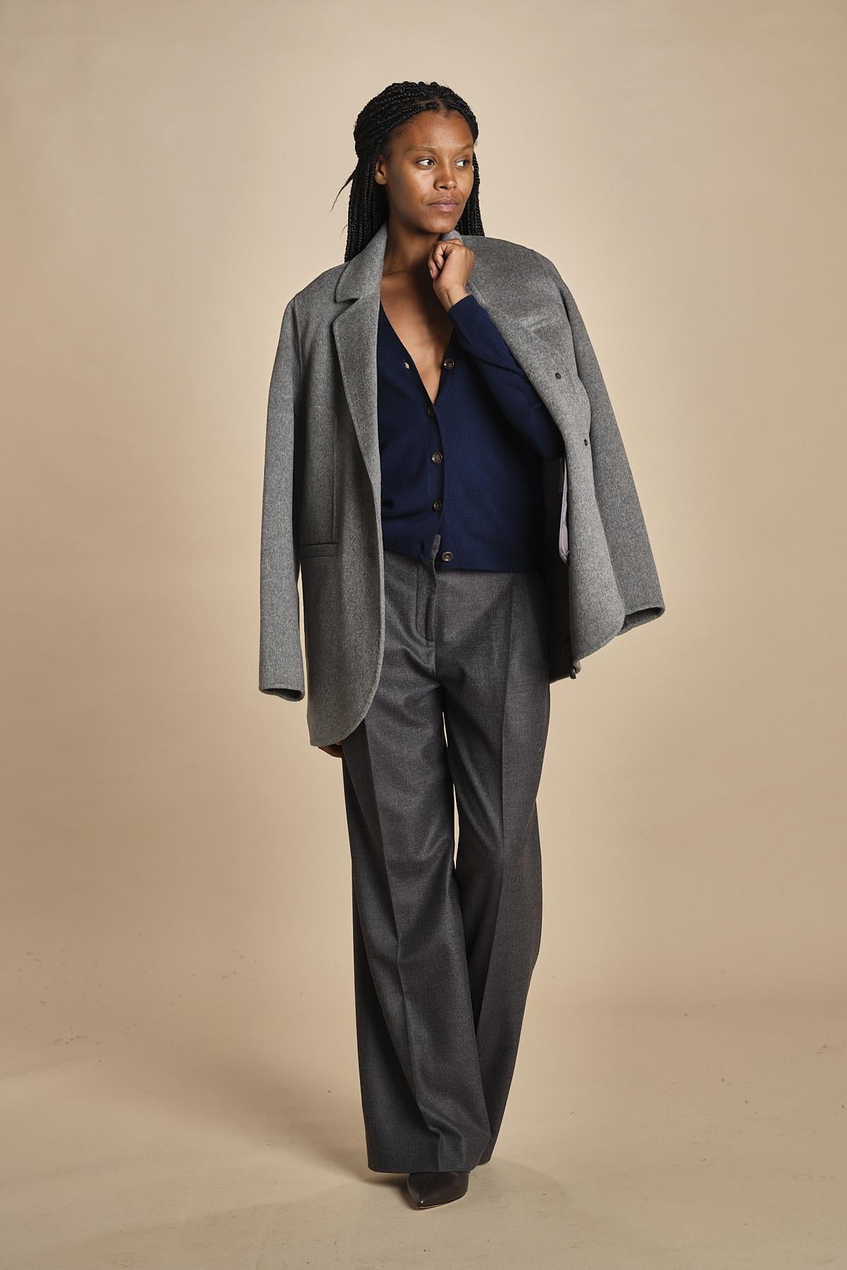 MIL LAU2 cardigan a costine fin.16 MIL LAU2 E21210 BLU milaura 
