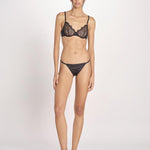 reggiseno in pizzo con ferro ROMEO L2421256 BLACK 900 love stories 