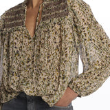 CAPUCINE blusa punto smoke CAPUCINE ECRU ba&sh 