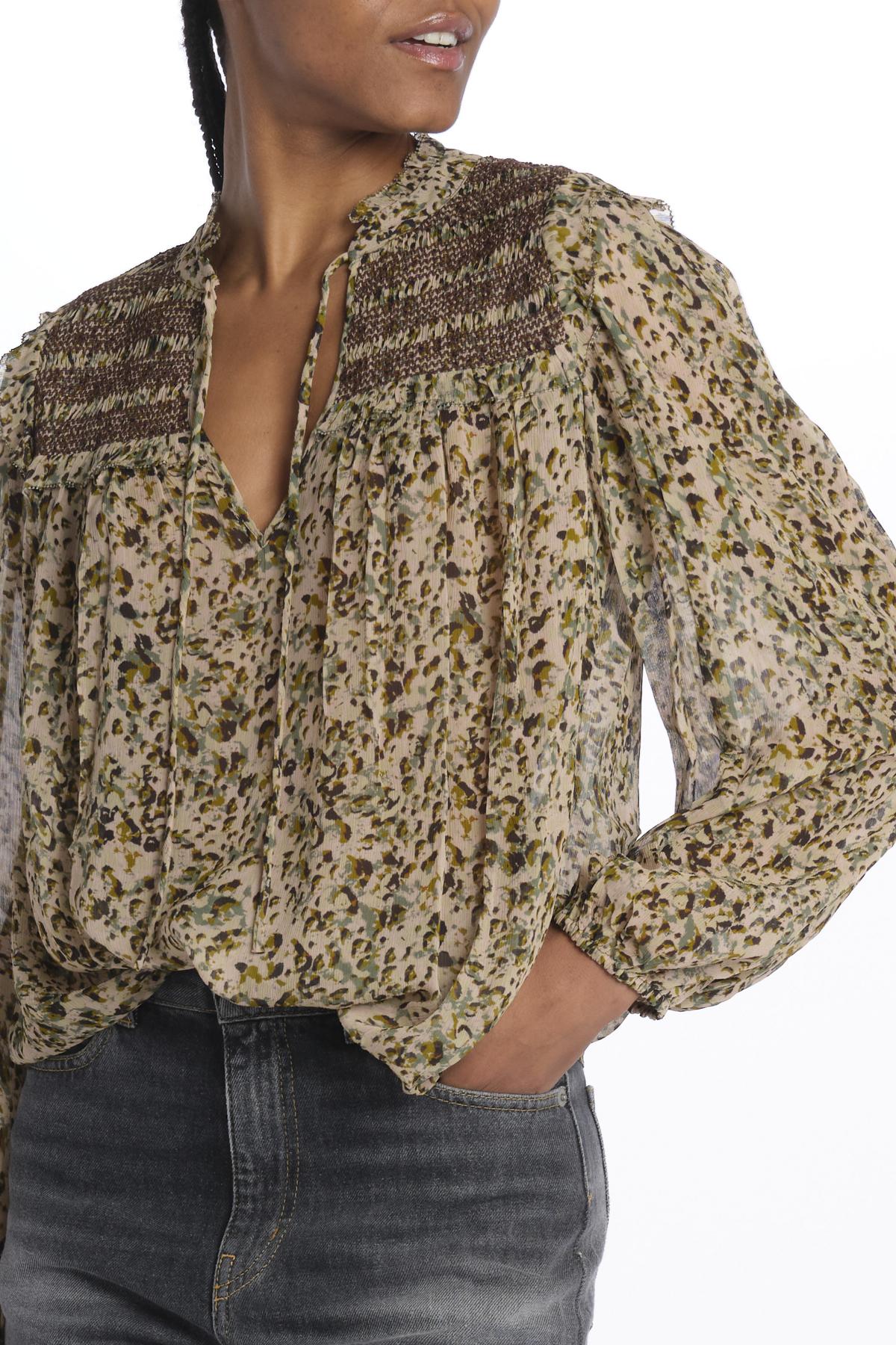 CAPUCINE blusa punto smoke CAPUCINE ECRU ba&sh 