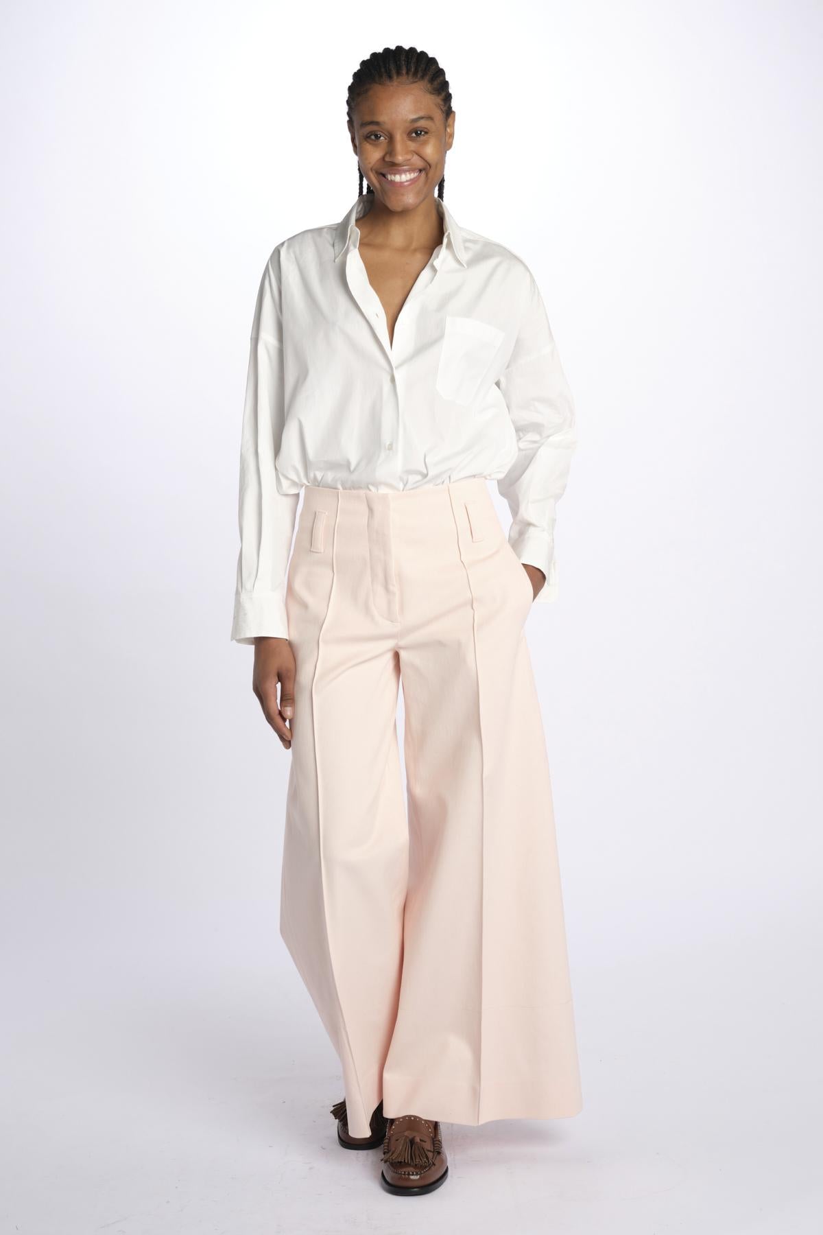 Pantalone ORIANA cropped nervature denim ORIANA540170 91 quelledue 