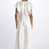 Top CALISSON pizzo con rouches CALISSON BLANC vanessa bruno 