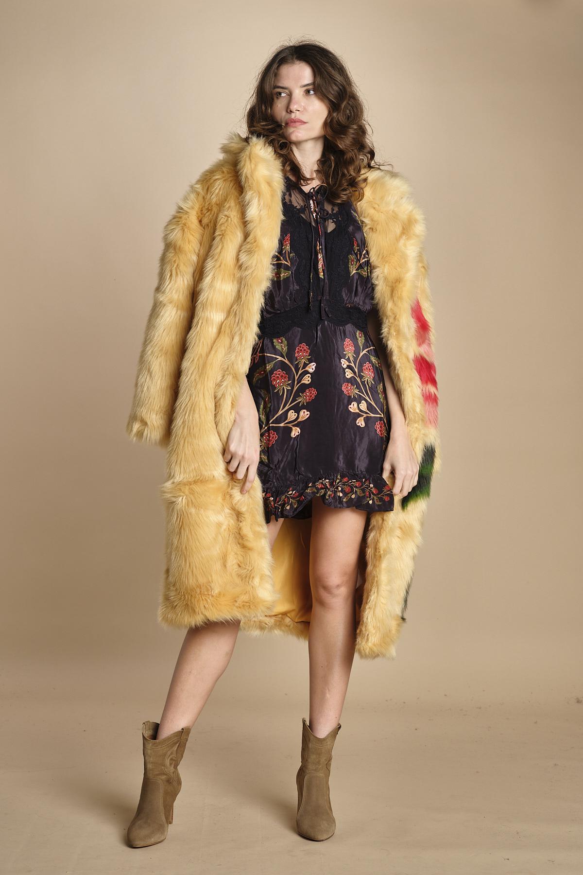 miniabito stampa fiori BERRY GARDEN340038 BLACK farm rio 