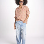 camicia stampa spina VT6248 ORANGE zen ethic 