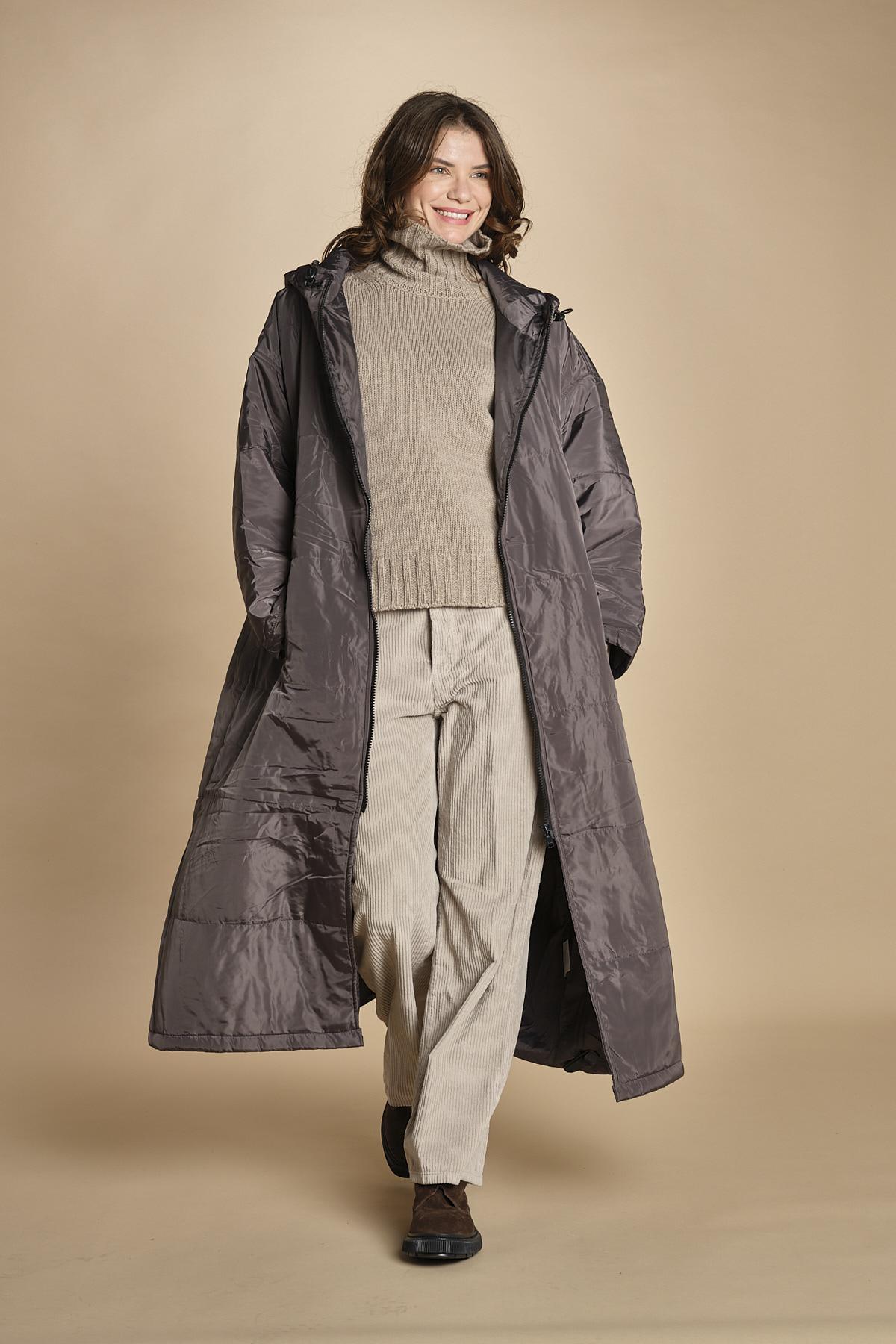 piumino lungo. 90110 ANTRACIT sittingsuit 