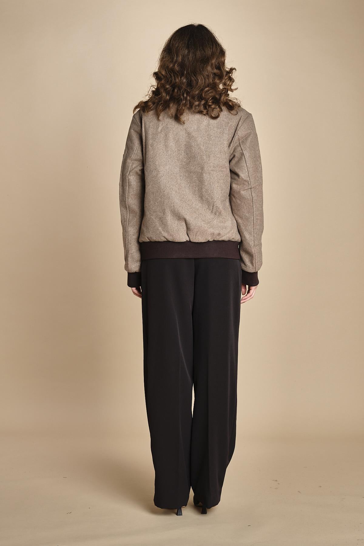 bomber panno uomo BMSWIFTF5 TAUPE bombers original 