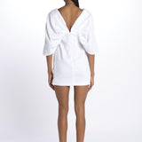 DRESS HELLI mini abito con manica a sbuffo DRESS HELLI BIANCO inasami 