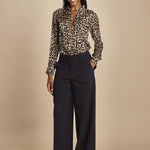 0188 pantaloni pences tela lana MOD.0188 BLU aspesi 