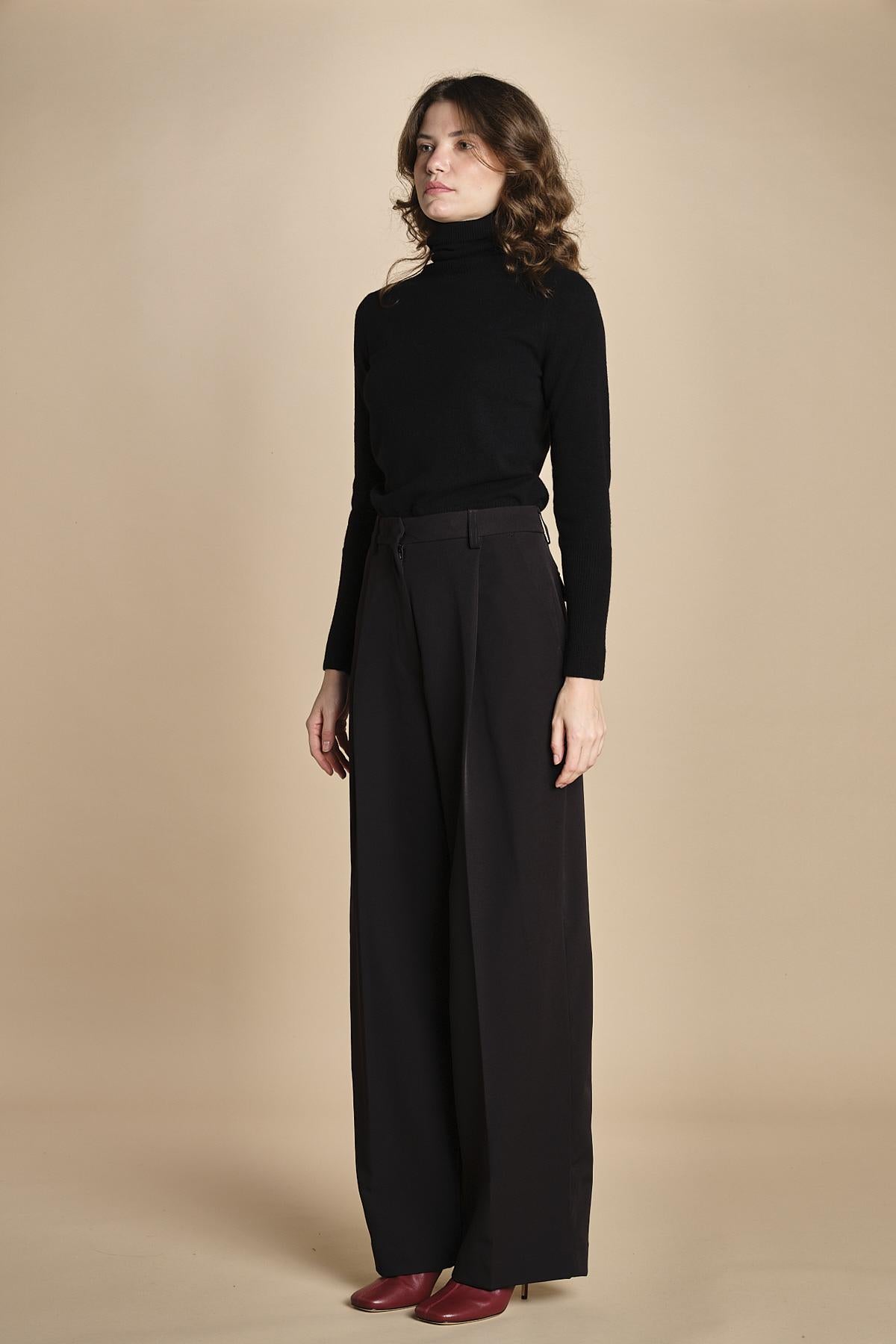 pantalone pinces bistretch AXEL  TLWC3104J0094ABTPB BLACK T00002 the latest 