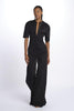 WHITE m/c overalls with zip