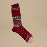 calze con greche natalizie 80423900 PATTERN RED anonymous 