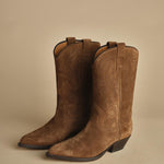 stivaletto medio texano. B10984-LIG-DC CUOIO buttero 