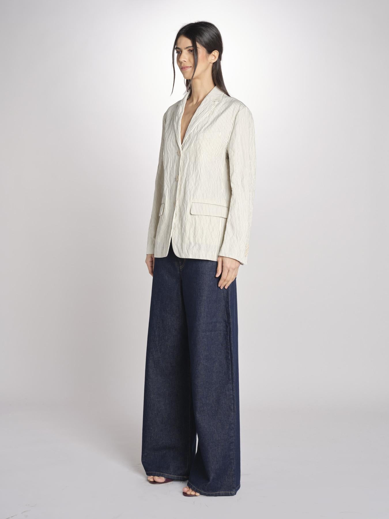 Blazer 3 bottoni gessato 0973 22042 NATURALE aspesi 