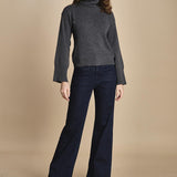 denim a zampa con taschine FAUVE INDIGO fam 