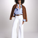 camicia a righe con collo guru MICA5630 BA milaura 