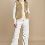 VOBBY gilet in ecopelliccia BEVR554 NATURAL hartford 