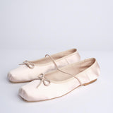 MIGNON ballerina in raso con punta quadrata F846SE1 BLS studio AMELIA 