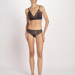 reggiseno triangolo in satin con pizzo LOVE LACE L1001005 BLACK 900 love stories 