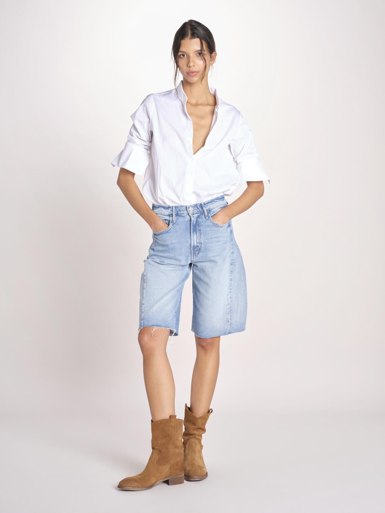 bermuda in denim 4128-1296 OWE SOW SURREAL mother 