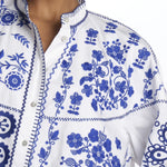 Giacca/camicia MAMIE ricamata MAMIE1BBL BLUE antik batik 
