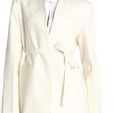 Blazer senza revere 142504 IVORY lvir 