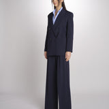 Blazer doppiopetto strutturato dalla linea allungata VELOCE 2615041081600 001 BLU weekend maxmara 