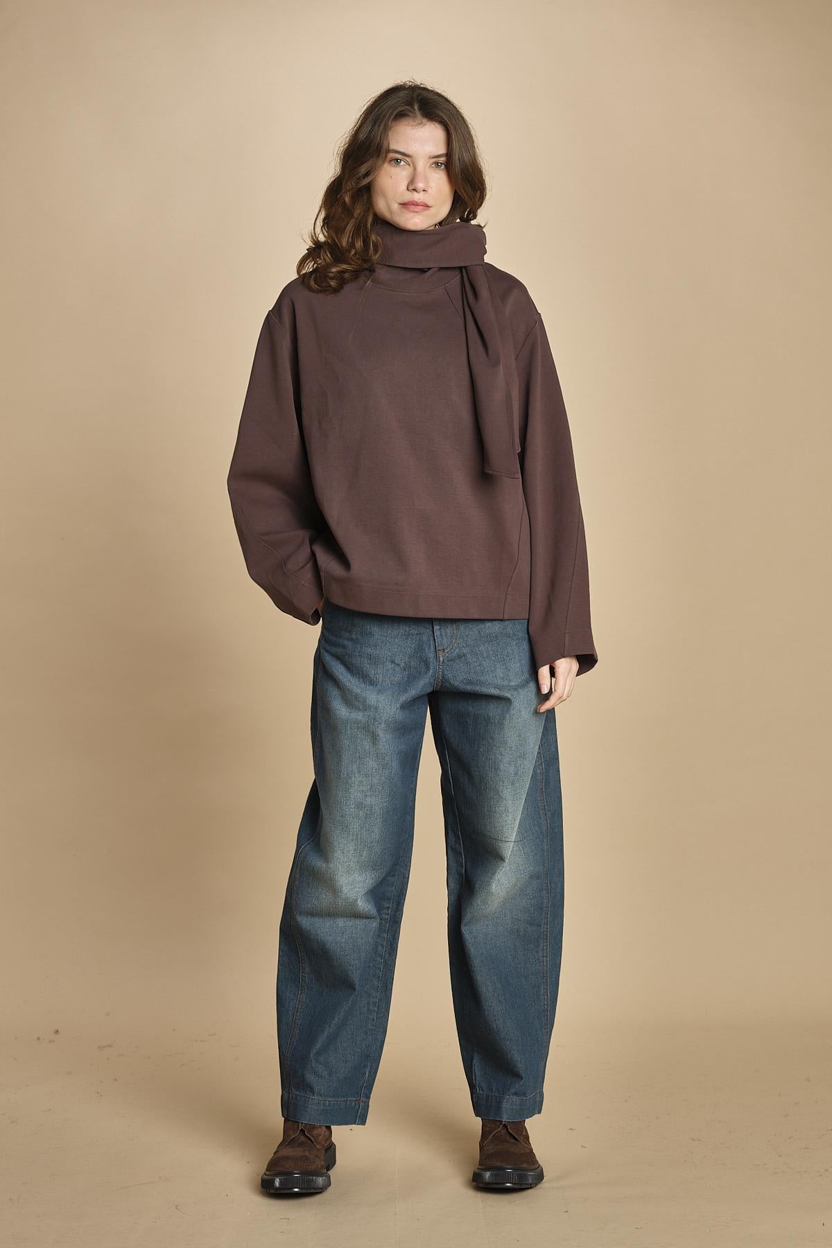 top in jersey con nodo. SWE0400FREJA MAR45 soeur 