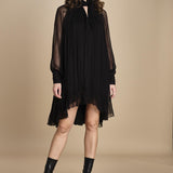 DOLLY MINIABITO IN VOILLE DOLLY BLACK mes demoiselles 