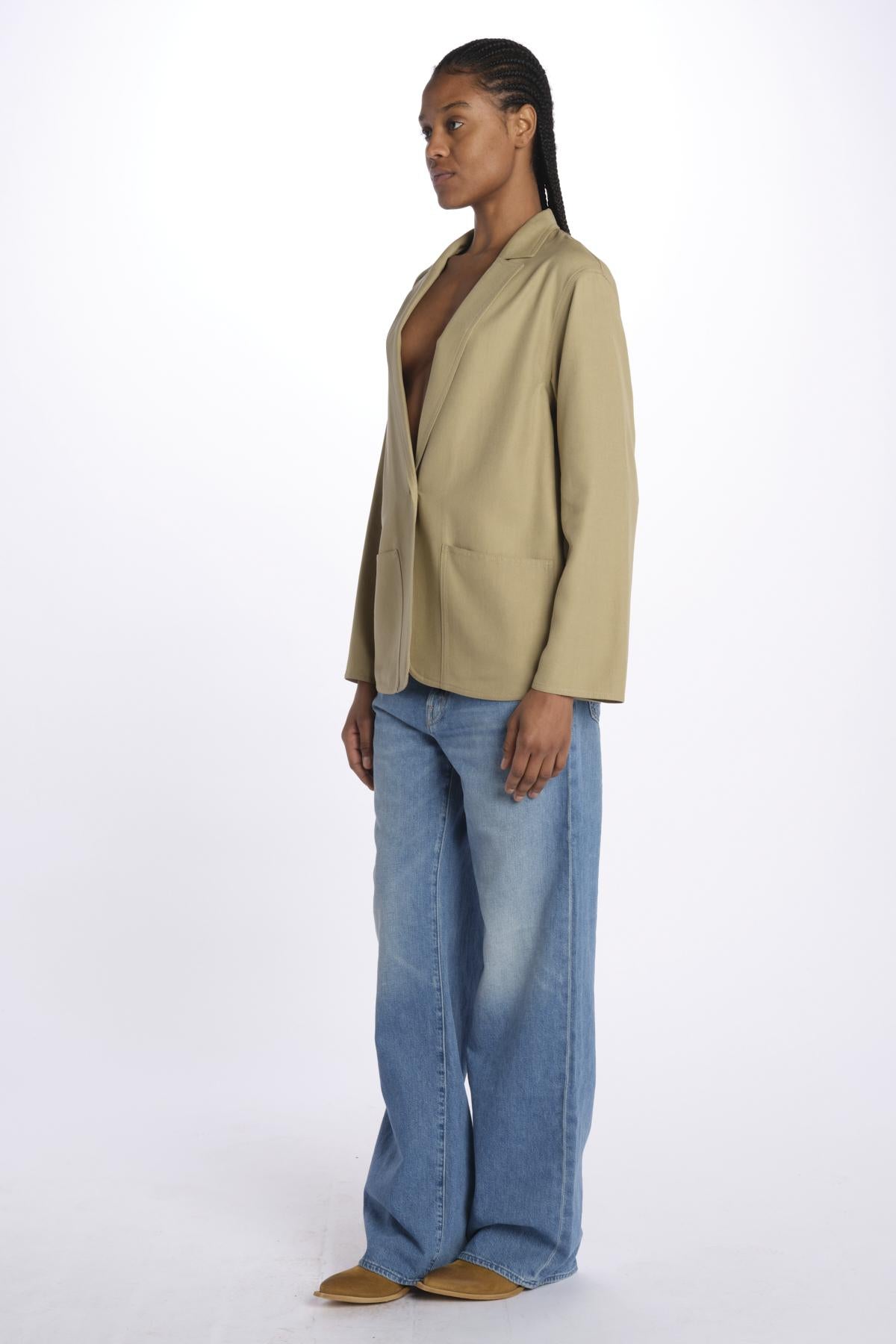 Blazer 1 bottone fluido 5264 29011 700 pomandère 